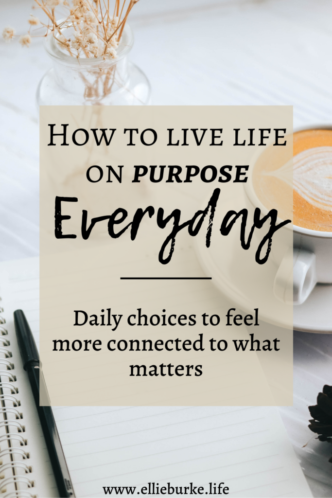 live a life of purpose pin